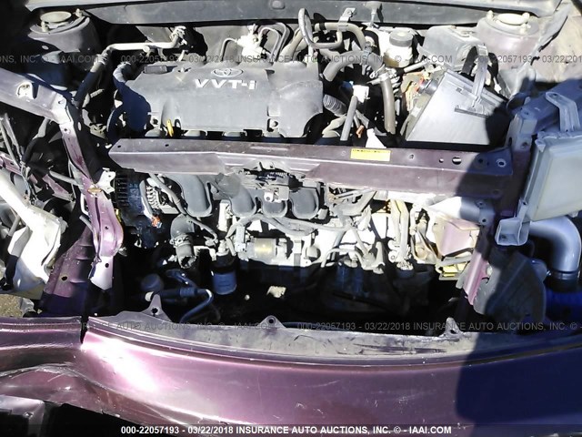 JTLKT324X50178348 - 2005 TOYOTA SCION XB მუქწითელი ფოტო 10