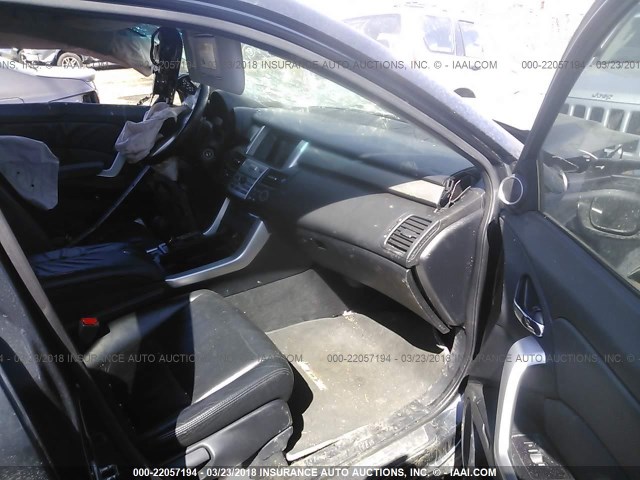 5J8TB18257A010077 - 2007 ACURA RDX GRAY photo 5