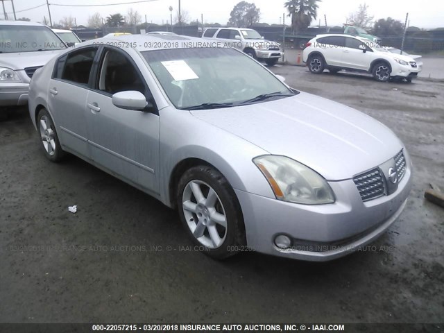 1N4BA41EX5C875136 - 2005 NISSAN MAXIMA SE/SL SILVER photo 1