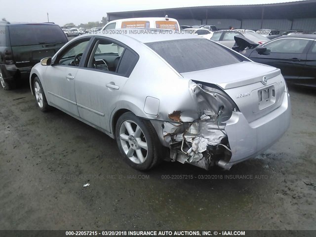 1N4BA41EX5C875136 - 2005 NISSAN MAXIMA SE/SL SILVER photo 3