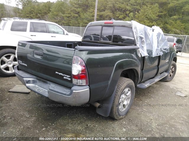 5TFJX4GN2CX008895 - 2012 TOYOTA TACOMA DOUBLE CAB 绿色 照片 4