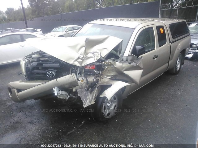 5TETX22N45Z096056 - 2005 TOYOTA TACOMA ACCESS CAB Braun Foto 2