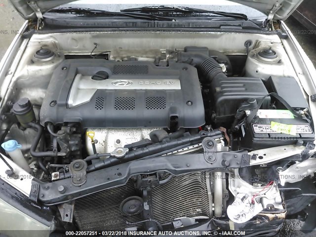 KMHDN45D63U682784 - 2003 HYUNDAI ELANTRA GLS/GT SILVER photo 10