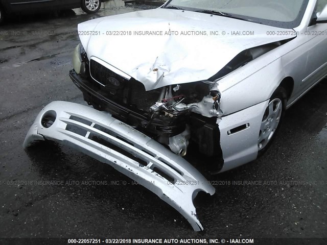 KMHDN45D63U682784 - 2003 HYUNDAI ELANTRA GLS/GT SILVER photo 6