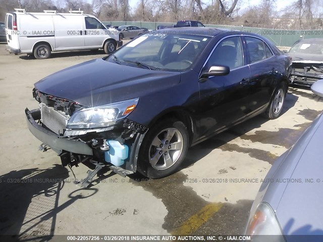 1G11B5SA6DF348074 - 2013 CHEVROLET MALIBU LS ნაცრისფერი ფოტო 2