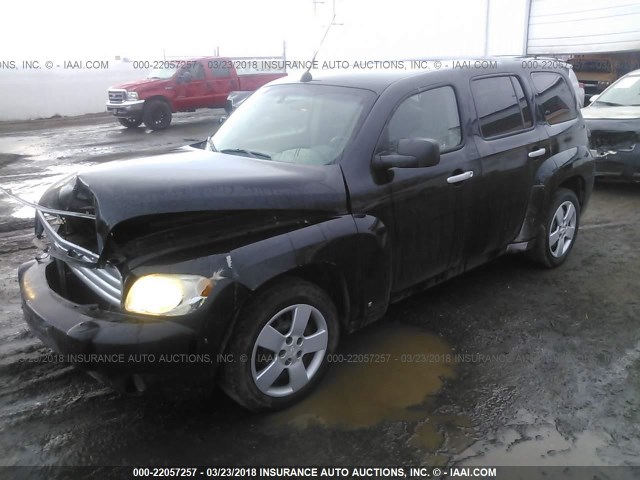 3GNDA13D66S516312 - 2006 CHEVROLET HHR LS BLACK photo 2