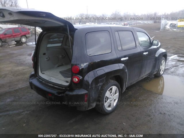 3GNDA13D66S516312 - 2006 CHEVROLET HHR LS BLACK photo 4