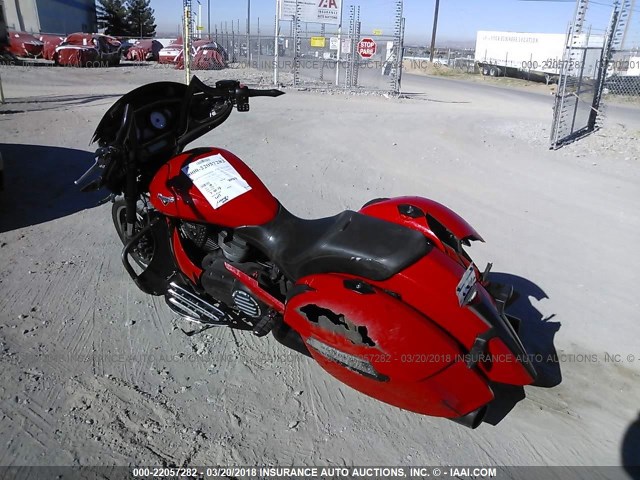 5VPDW36N9E3031730 - 2014 VICTORY MOTORCYCLES CROSS COUNTRY  RED photo 3