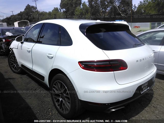 WP1AA2A5XHLB08190 - 2017 PORSCHE MACAN WHITE photo 3