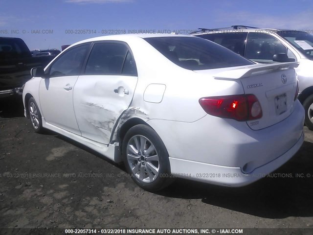 2T1BU4EEXAC493251 - 2010 TOYOTA COROLLA S/LE/XLE WHITE photo 3