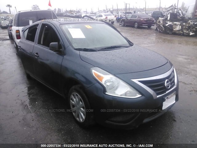 3N1CN7AP0FL827966 - 2015 NISSAN VERSA S/S PLUS/SV/SL BLUE photo 1