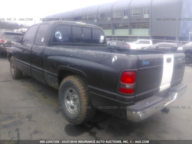 3B7HC13Z1TM117565 - 1996 DODGE RAM 1500 BLACK photo 3