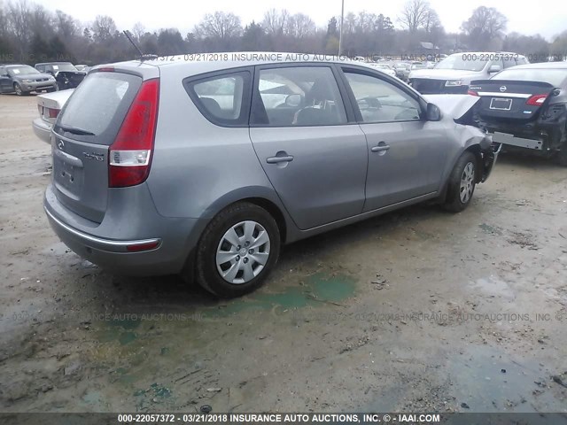 KMHDB8AE7BU121717 - 2011 HYUNDAI ELANTRA TOURING GLS GRAY photo 4