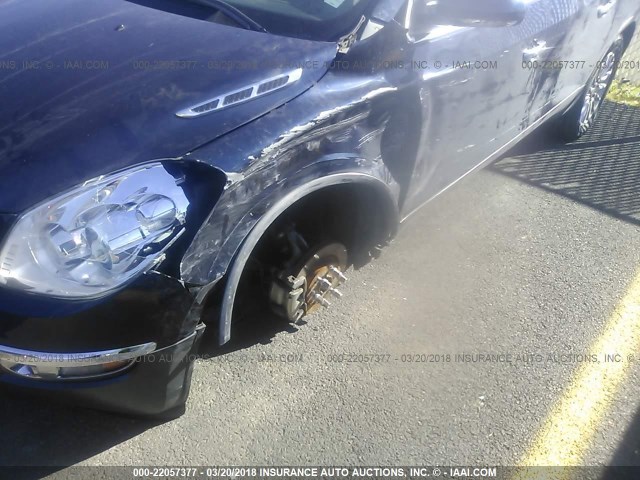 5GAKVBED2BJ417295 - 2011 BUICK ENCLAVE CXL 黑色 照片 6