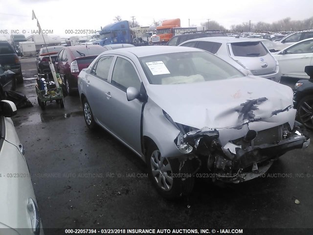 1NXBU4EE8AZ183968 - 2010 TOYOTA COROLLA S/LE/XLE SILVER photo 1