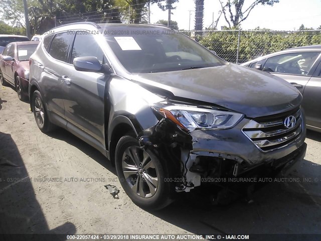 5XYZU3LB1EG166202 - 2014 HYUNDAI SANTA FE SPORT  GRAY photo 6