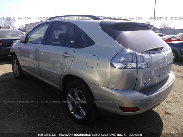 JTJHW31U060001773 - 2006 LEXUS RX 400 SILVER photo 3