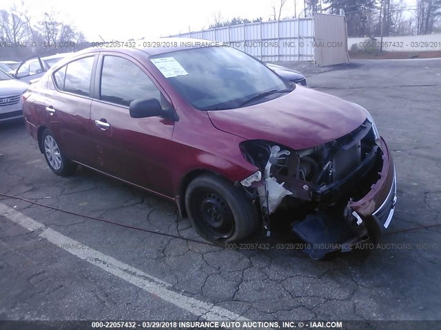 3N1CN7AP6DL857745 - 2013 NISSAN VERSA S/S PLUS/SV/SL RED photo 1