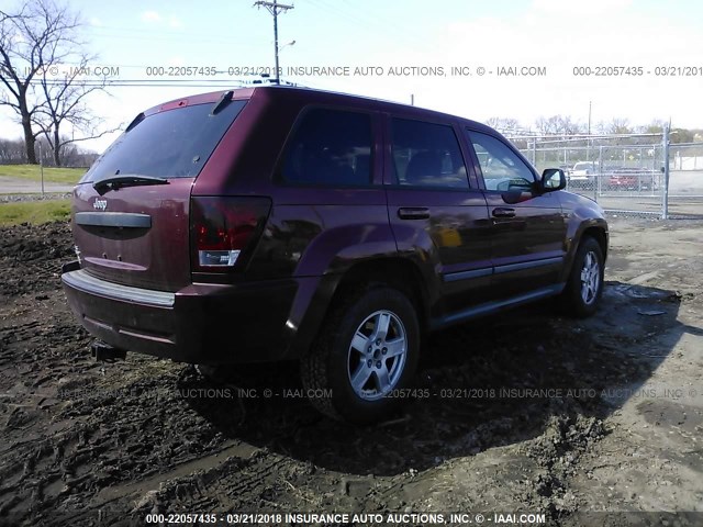 1J8GR48KX7C677821 - 2007 JEEP GRAND CHEROKEE LAREDO/COLUMBIA/FREEDOM 红色 照片 4