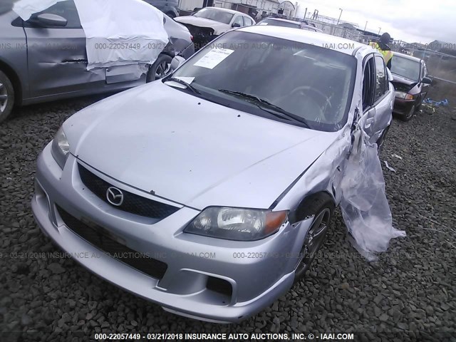 JM1BJ227330648822 - 2003 MAZDA PROTEGE SPEED SILVER photo 2