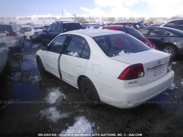 1HGEN26543L000240 - 2003 HONDA CIVIC GX WHITE photo 3