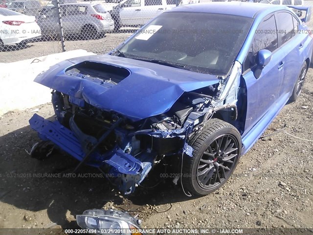 JF1VA2L60F9828171 - 2015 SUBARU WRX STI BLUE photo 6