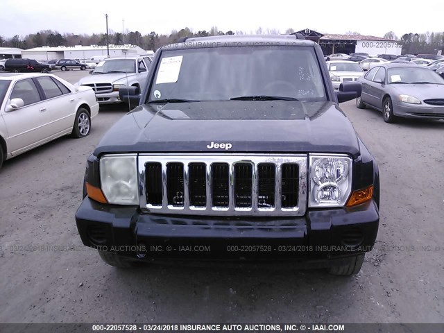 1J8HH48K27C511770 - 2007 JEEP COMMANDER BLACK photo 6