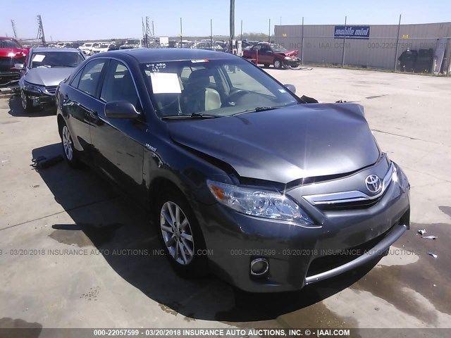 4T1BB3EK4AU121053 - 2010 TOYOTA CAMRY HYBRID GRAY photo 1