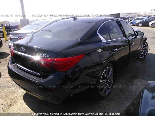 JN1BV7AP8EM685317 - 2014 INFINITI Q50 PREMIUM/SPORT BLACK photo 4