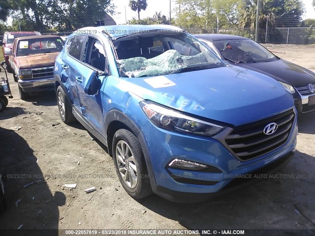 KM8J33A47GU182387 - 2016 HYUNDAI TUCSON LIMITED/SPORT AND ECO/SE BLUE photo 1