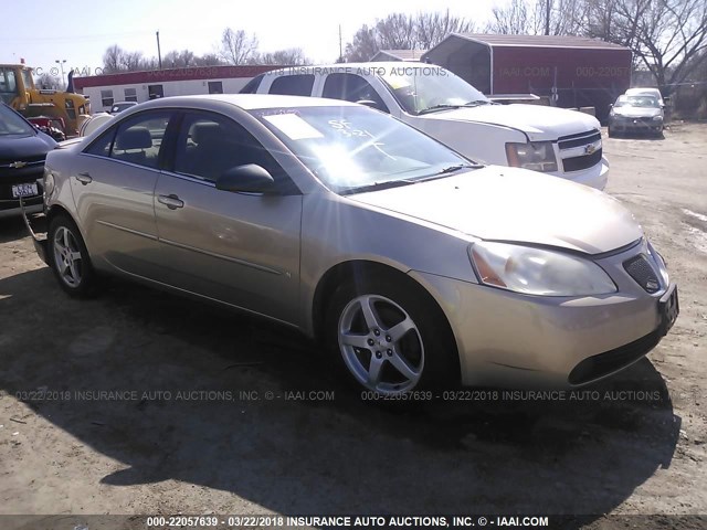 1G2ZG58N774176809 - 2007 PONTIAC G6 SE GOLD photo 1