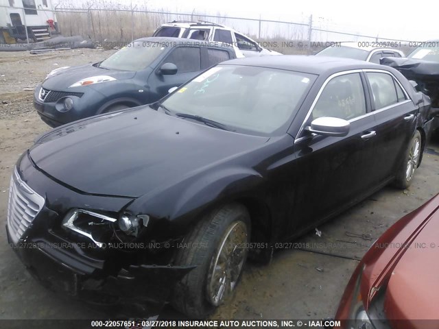 2C3CCASG5DH533584 - 2013 CHRYSLER 300C LUXURY BLACK photo 2