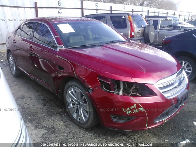 1FAHP2FW9AG118682 - 2010 FORD TAURUS LIMITED RED photo 1