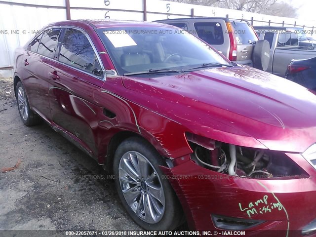 1FAHP2FW9AG118682 - 2010 FORD TAURUS LIMITED RED photo 6