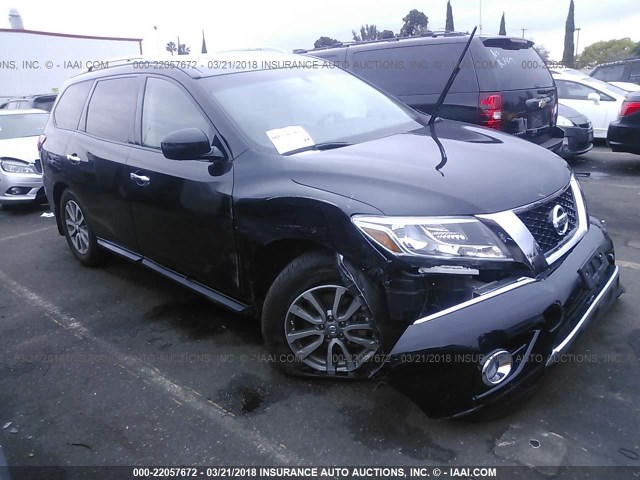 5N1AR2MN0GC661673 - 2016 NISSAN PATHFINDER S/SV/SL/PLATINUM 黑色 照片 1