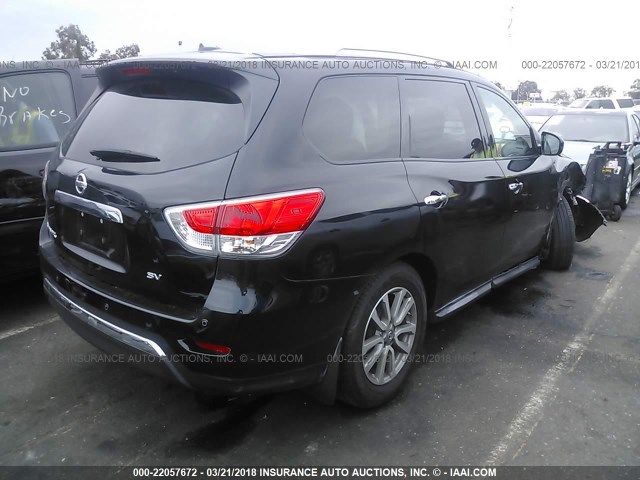 5N1AR2MN0GC661673 - 2016 NISSAN PATHFINDER S/SV/SL/PLATINUM 黑色 照片 4