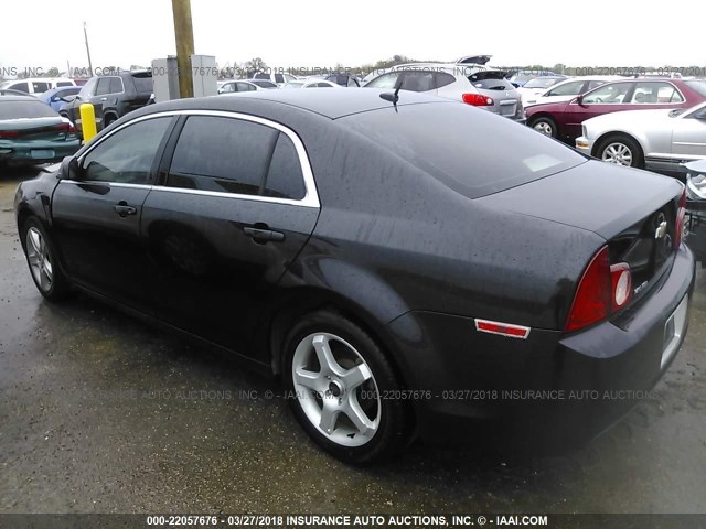 1G1ZB5EB4AF216837 - 2010 CHEVROLET MALIBU LS შავი ფოტო 3