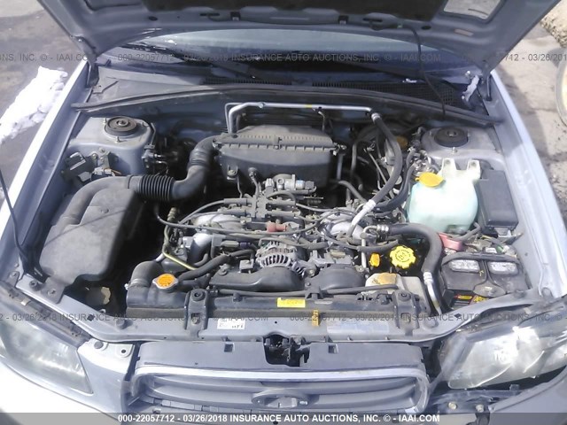 JF1SG65653H741597 - 2003 SUBARU FORESTER 2.5XS ვერცხლისფერი ფოტო 10