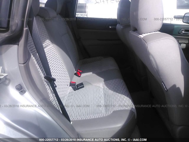 JF1SG65653H741597 - 2003 SUBARU FORESTER 2.5XS ვერცხლისფერი ფოტო 8