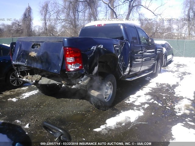 1GC5KXBG3AZ180073 - 2010 CHEVROLET SILVERADO K2500 HEAVY DUTY LT Dark Blue photo 4