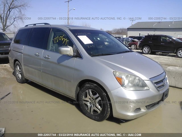 5FNRL38716B440918 - 2006 HONDA ODYSSEY EXL ვერცხლისფერი ფოტო 1