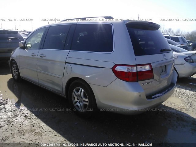 5FNRL38716B440918 - 2006 HONDA ODYSSEY EXL ვერცხლისფერი ფოტო 3