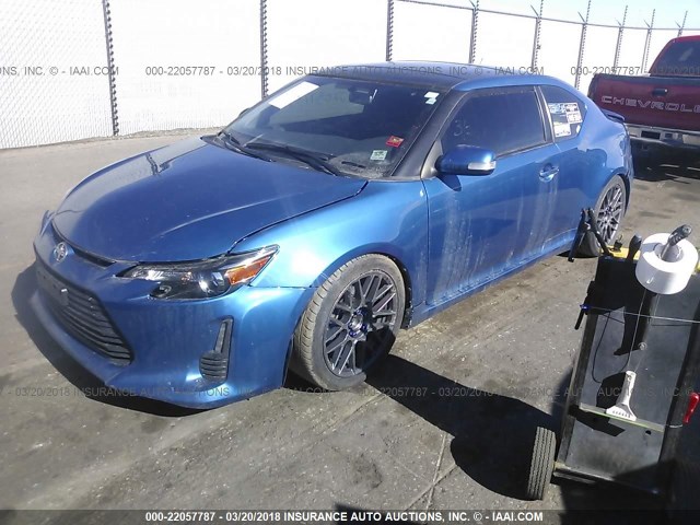 JTKJF5C77FJ011808 - 2015 TOYOTA SCION TC 蓝色 照片 2