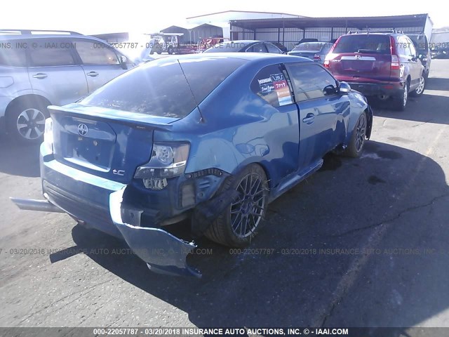 JTKJF5C77FJ011808 - 2015 TOYOTA SCION TC 蓝色 照片 4