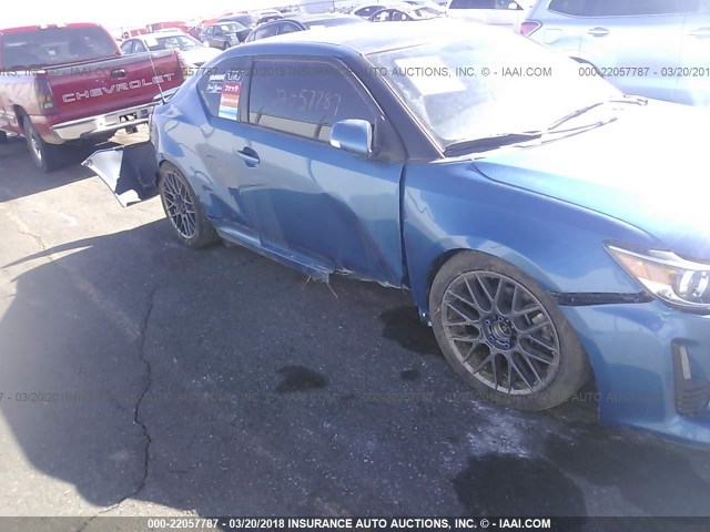 JTKJF5C77FJ011808 - 2015 TOYOTA SCION TC 蓝色 照片 6