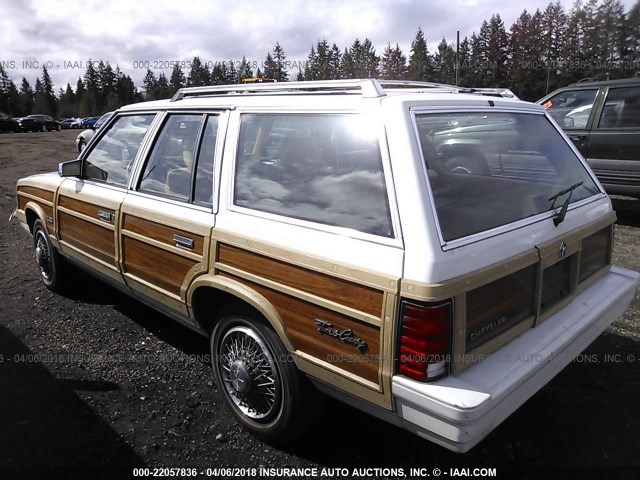 1C3BC59EXJF213696 - 1988 CHRYSLER LEBARON TOWN AND COUNTRY WHITE photo 3