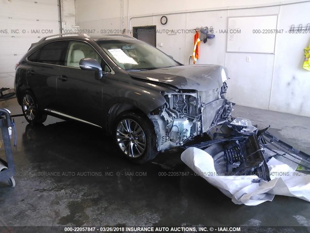 JTJBC1BAXD2059382 - 2013 LEXUS RX 450 GRAY photo 1