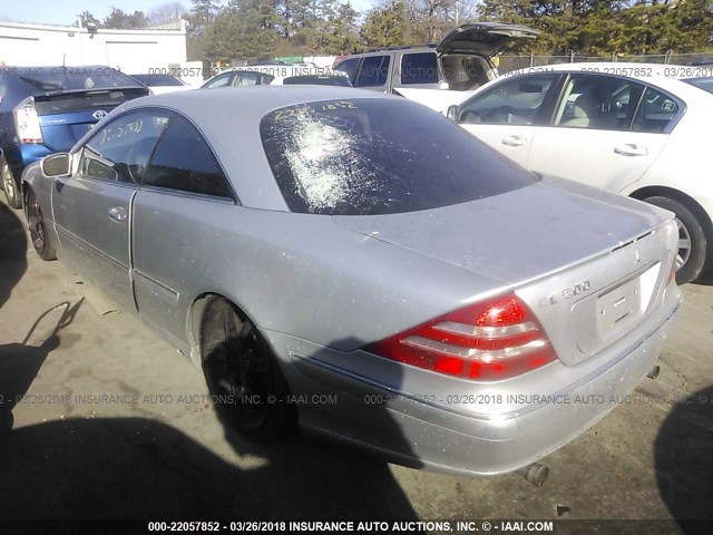 WDBPJ75J41A013530 - 2001 MERCEDES-BENZ CL 500 SILVER photo 3