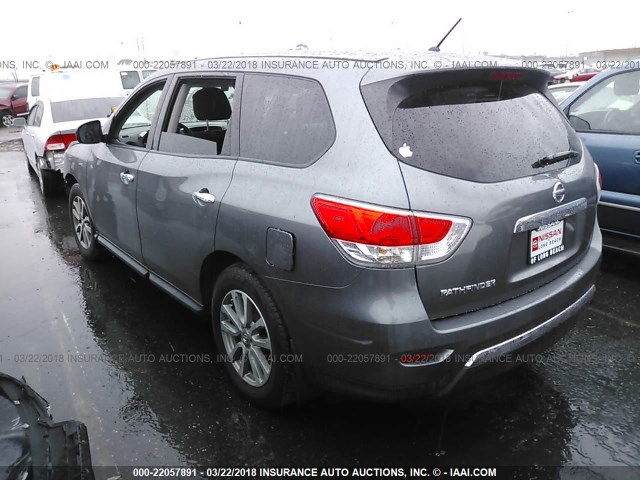 5N1AR2MN9FC610106 - 2015 NISSAN PATHFINDER S/SV/SL/PLATINUM 灰色 照片 3