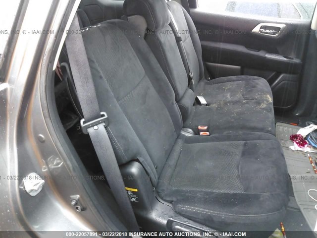 5N1AR2MN9FC610106 - 2015 NISSAN PATHFINDER S/SV/SL/PLATINUM 灰色 照片 8